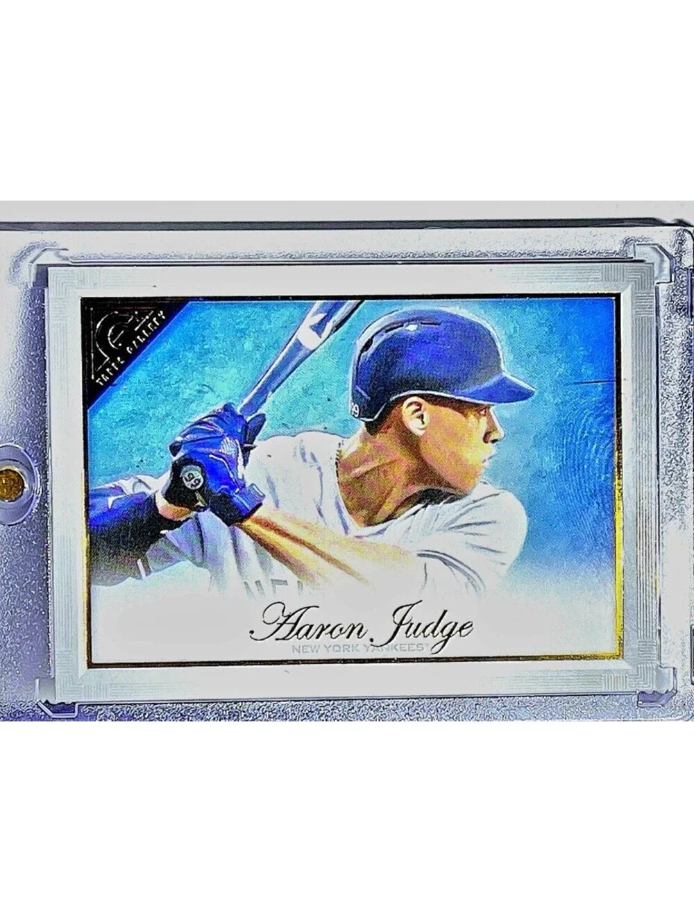 Aaron Judge RARE TOPPS Gallery INVESTMENT CARD YANKEES MVP MINT W One Touch Case